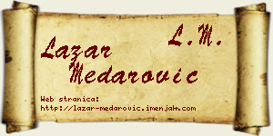 Lazar Medarović vizit kartica